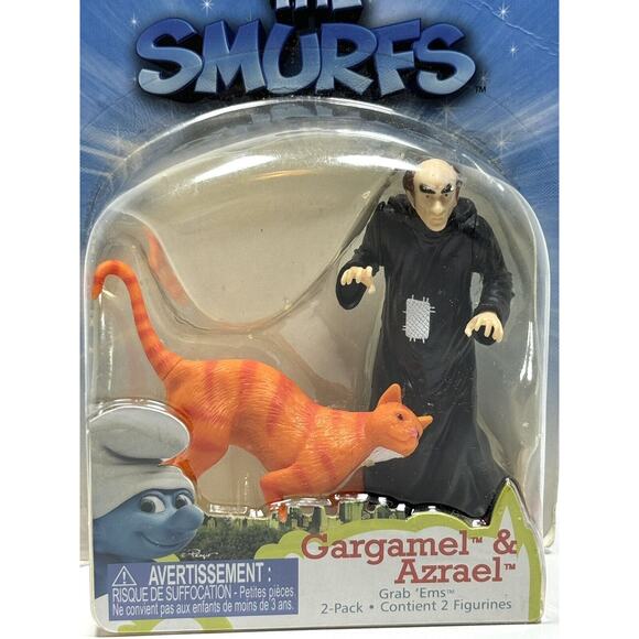 The Smurfs Jakks Pacific Gargamel and Azrael Figures - Picture 2 of 11